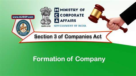 companies section|Section 3 of Companies Act, 2013 – Formation of Company.